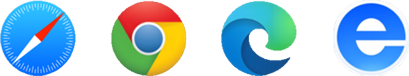 Safari、Chrome、Edge、IE 浏览器